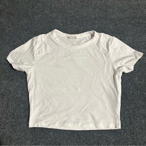 Cotton On White Cropped Baby T Size XS